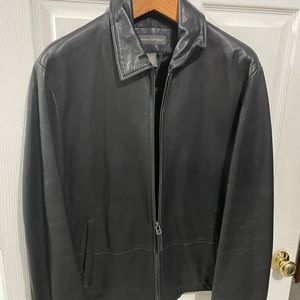 Men’s Banana Republic Black Leather Jacket - Small